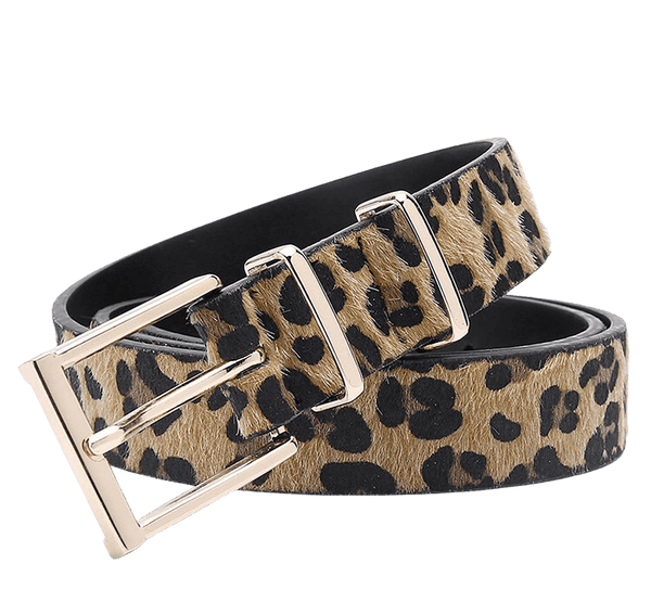 Cinto Couro Eco Animal Print