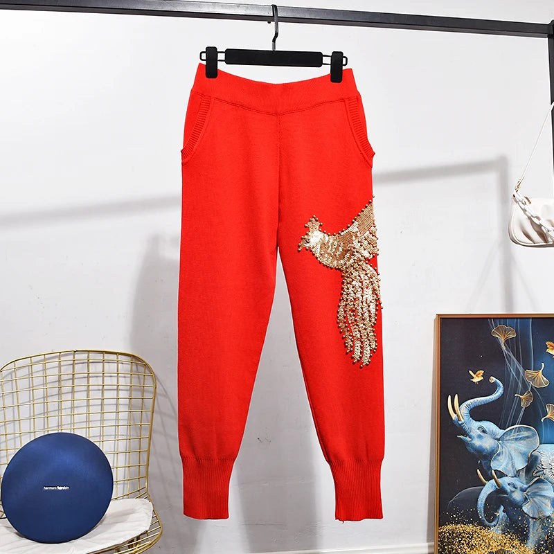 Conjunto Moletom 2 Peças Casaco e Calça Vermelho