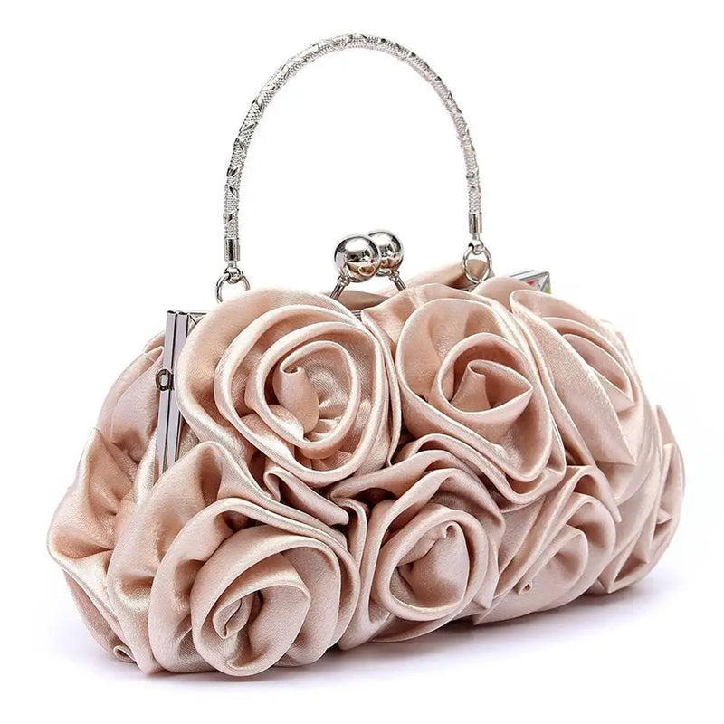 Bolsa Clutch Alça Curta Flores 3D