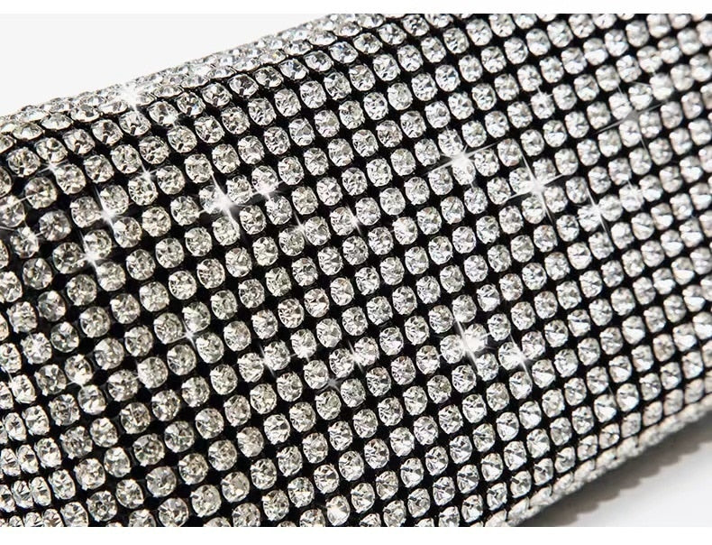 Bolsa Quadrada Cristal Strass