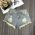 Shorts Jeans Curto Desfiado