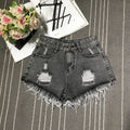 Shorts Jeans Curto Desfiado