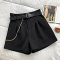 Shorts Curto Alfaiataria Com Bolsos