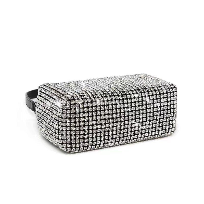 Bolsa Quadrada Cristal Strass