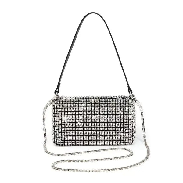 Bolsa Quadrada Cristal Strass